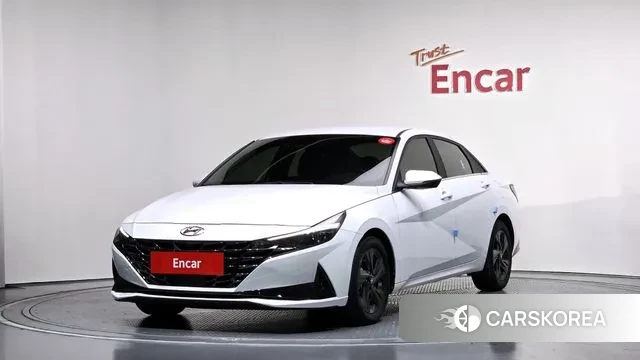 Hyundai Avante (CN7) 2021 Белый из Кореи