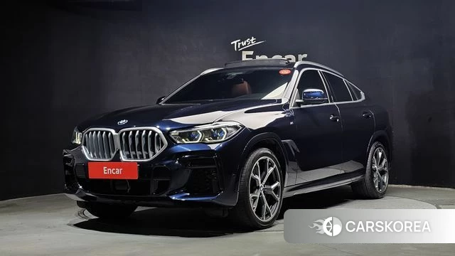 BMW X6 (G06) 2021 Черный из Кореи