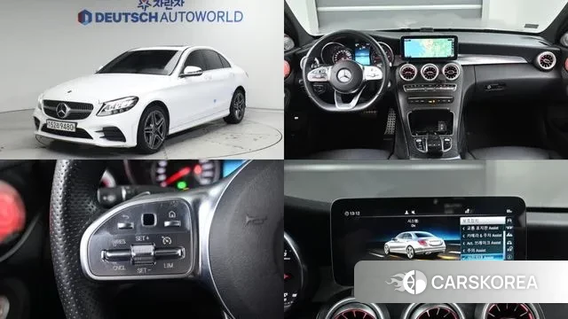 Mercedes-Benz C-Class W205 2019 Белый из Кореи