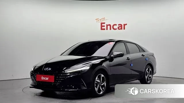 Hyundai Avante (CN7) 2021 Черный из Кореи