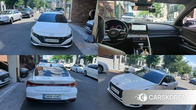 Hyundai Avante (CN7) 2020 Белый из Кореи