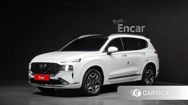 Hyundai The New Santa Fe 2023 Белый из Кореи