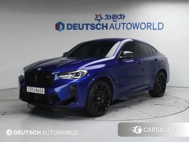 BMW X4M (G02) 2024 Синий из Кореи