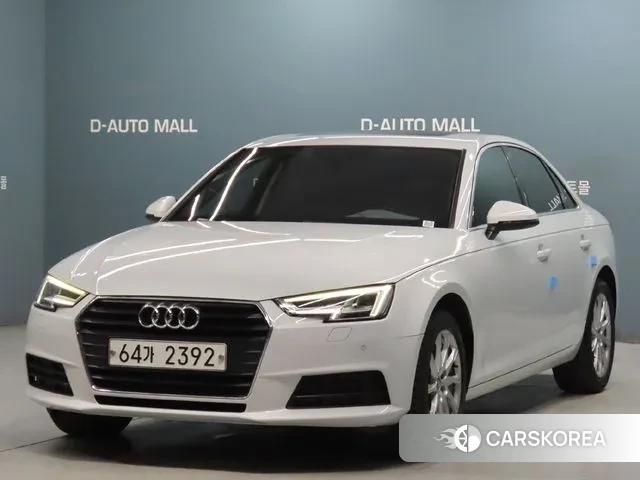 Audi A4 (B9) 2018 Белый из Кореи