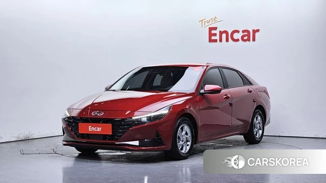 Hyundai Avante (CN7) 2021 Красный из Кореи