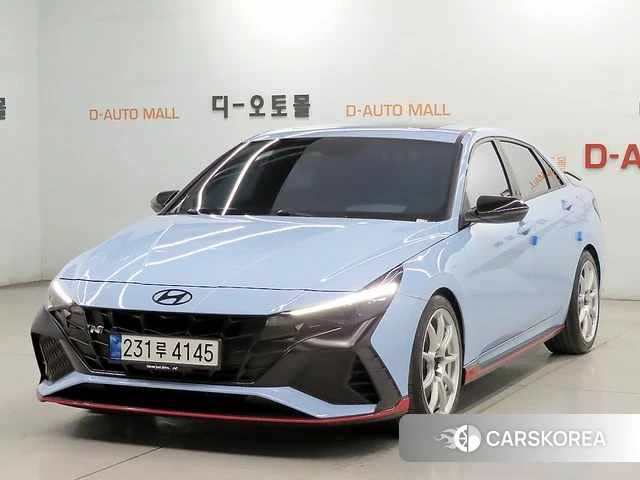 Hyundai Avante (CN7) 2023 Небесно-голубой из Кореи