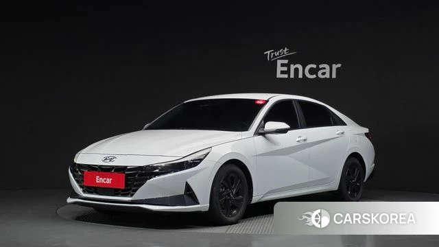 Hyundai Avante (CN7) 2021 Белый из Кореи