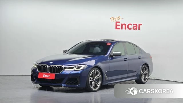 BMW 5 Series (G30) 2021 Синий из Кореи