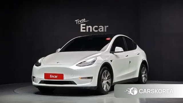 Tesla Model Y 2021 Белый из Кореи