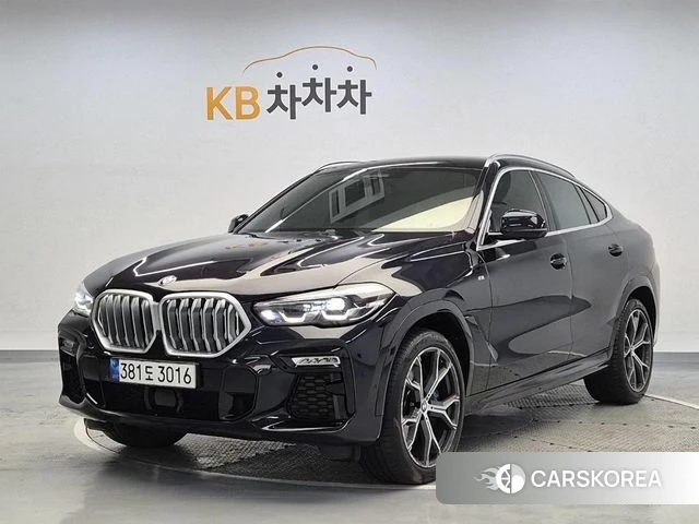 BMW X6 (G06) 2021 Черный из Кореи