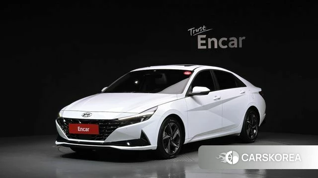 Hyundai Avante (CN7) 2021 Белый из Кореи