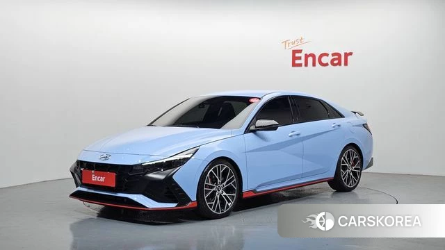 Hyundai Avante (CN7) 2021 Небесно-голубой из Кореи