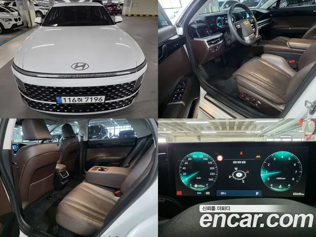 Hyundai Grandeur (GN7) 2022 Белый из Кореи