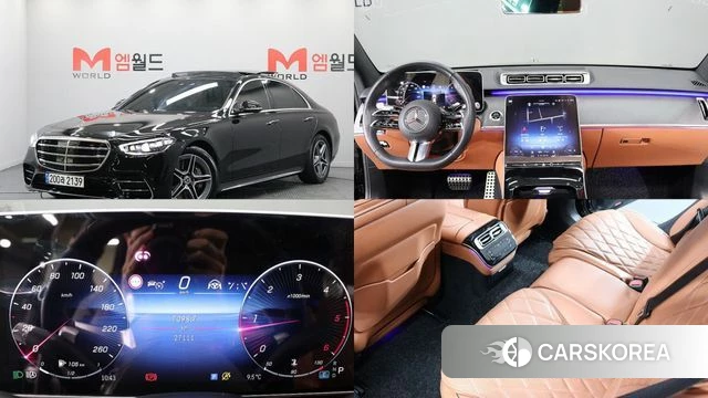 Mercedes-Benz S-Class W223 2023 Черный из Кореи