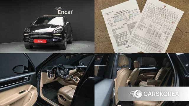 Porsche Cayenne (PO536) 2019 Черный из Кореи