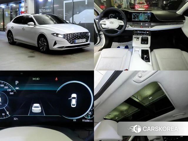Hyundai The New Grandeur IG Hybrid 2022 Белый из Кореи