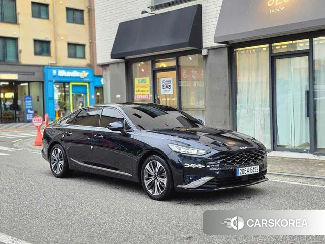 Kia K8 Hybrid 2021 Синий из Кореи