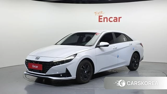 Hyundai Avante Hybrid (CN7) 2022 Белый из Кореи