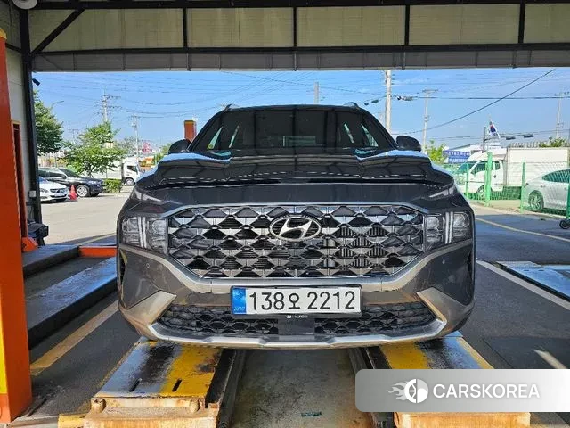 Hyundai The New Santa Fe 2023 Темно-зеленый из Кореи