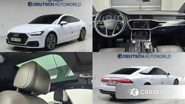 Audi A7 (4K) 2020 Белый из Кореи