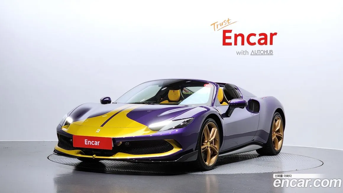 Ferrari 296 GTS 2024 Фиолетовый из Кореи