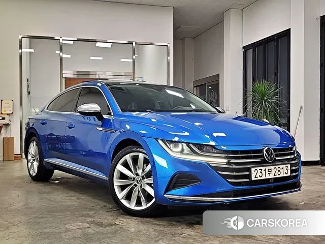 Volkswagen Arteon 2023 Синий из Кореи