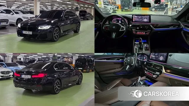 BMW 5 Series (G30) 2022 Черный из Кореи