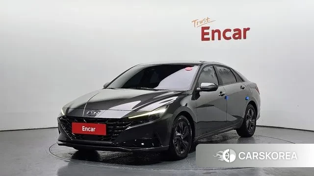 Hyundai Avante Hybrid (CN7) 2021 Темно-зеленый из Кореи