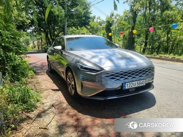 Kia K8 Hybrid 2021 Серебристо-серый из Кореи