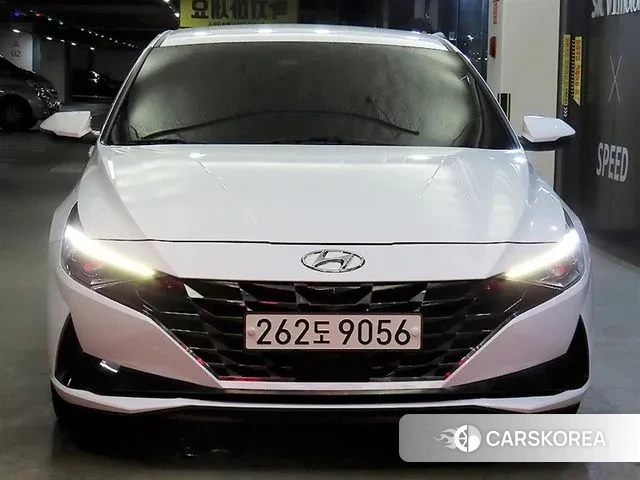 Hyundai Avante (CN7) 2022 Белый из Кореи
