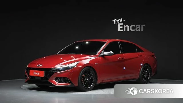 Hyundai Avante (CN7) 2021 Красный из Кореи