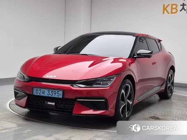 Kia EV6 2022 Красный из Кореи