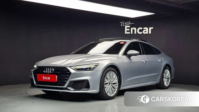 Audi A7 (4K) 2021 Серебристо-серый из Кореи
