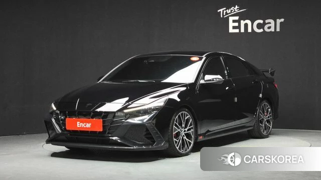 Hyundai Avante (CN7) 2021 Черный из Кореи