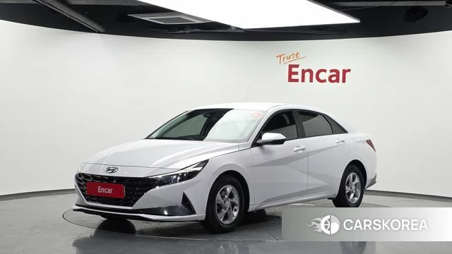 Hyundai Avante (CN7) 2021 Белый из Кореи