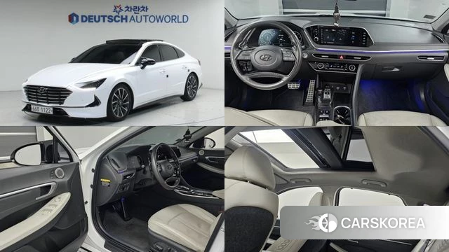 Hyundai Sonata (DN8) 2019 Белый из Кореи