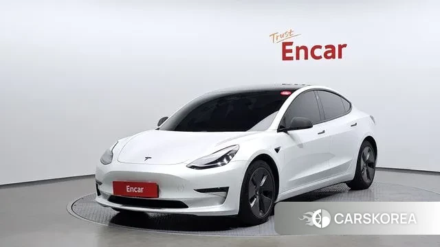 Tesla Model 3 2021 Белый из Кореи