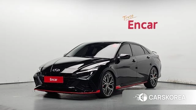 Hyundai Avante (CN7) 2022 Черный из Кореи