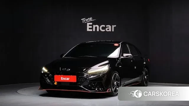 Hyundai Avante (CN7) 2021 Черный из Кореи