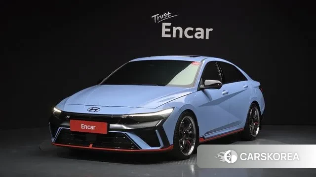 Hyundai The New Avante (CN7) 2023 Небесно-голубой из Кореи