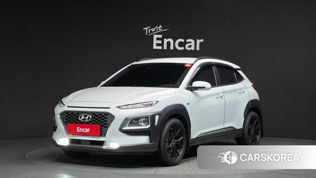 Hyundai Kona Hybrid 2019 Белый из Кореи
