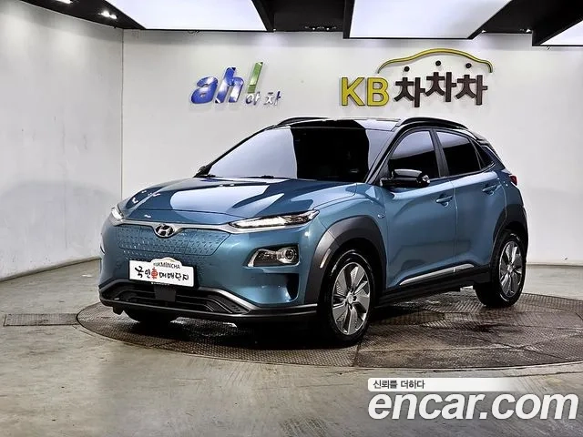 Hyundai Kona Electric 2019 Небесно-голубой из Кореи