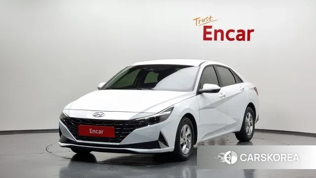 Hyundai Avante (CN7) 2021 Белый из Кореи