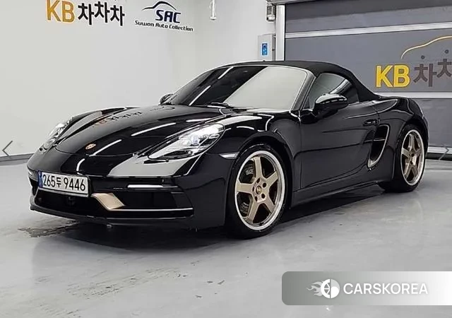 Porsche 718 Boxster 2022 Черный из Кореи