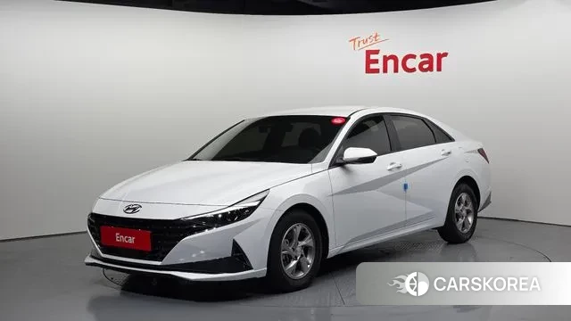 Hyundai Avante (CN7) 2021 Белый из Кореи