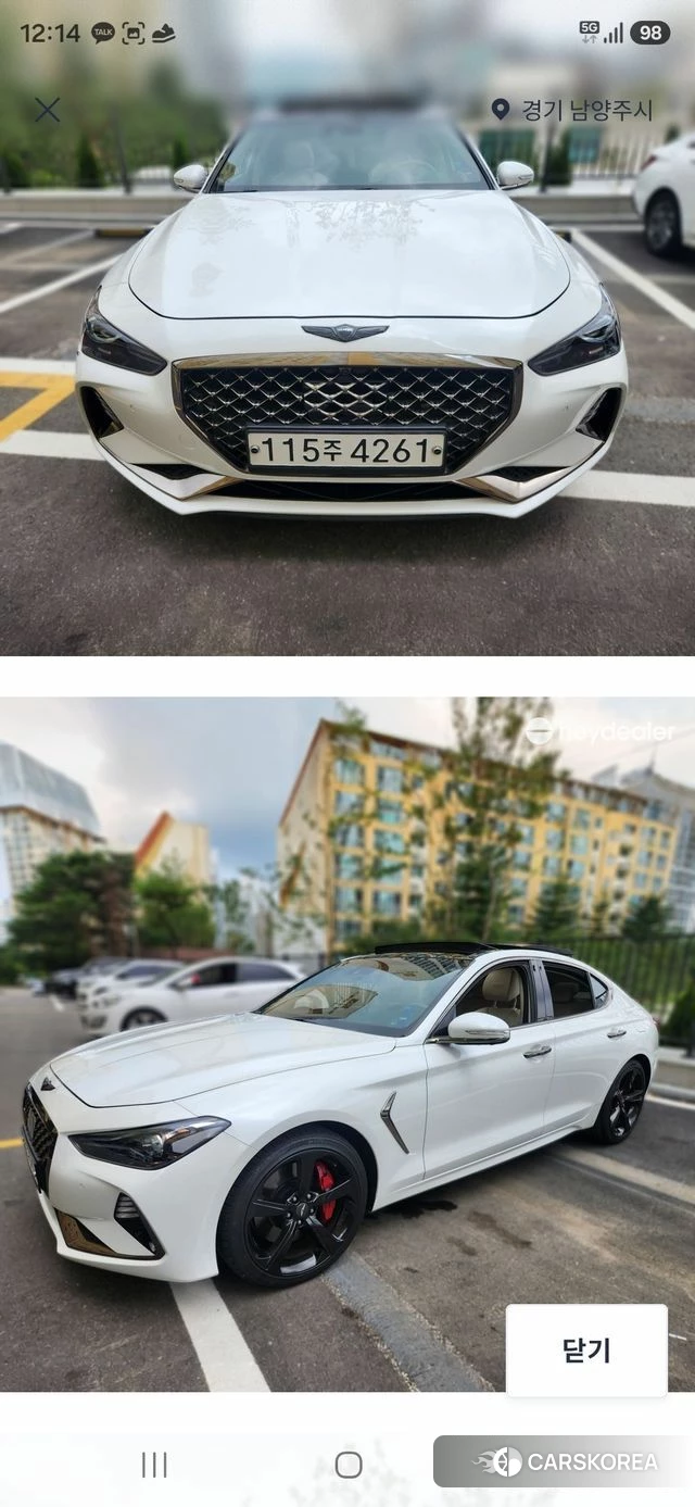 Genesis G70 2019 Белый из Кореи