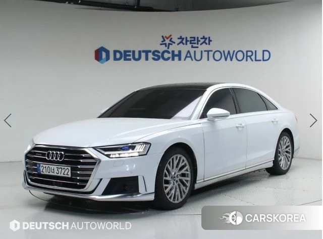 Audi A8 (D5) 2021 Белый из Кореи