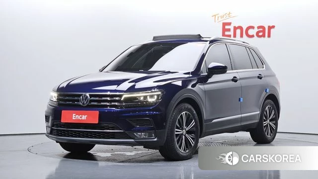 Volkswagen Tiguan second Generation 2018 Синий из Кореи