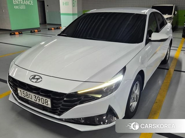 Hyundai Avante (CN7) 2021 Белый из Кореи