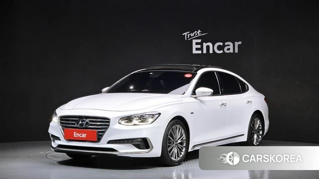 Hyundai Grandeur IG Hybrid 2018 Белый из Кореи